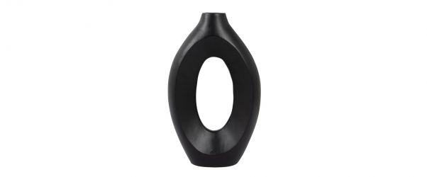 Vista Black Vase - 37cm