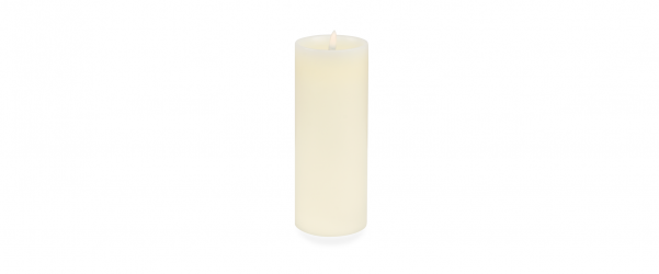 LED Pillar Candle Ivory - 8cm x 20cm