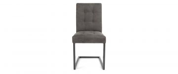 Indus Dark Grey Fabric Dining Chair with Canitlever Frame