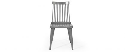 Spindle-Scandi Dark Grey Dining Chair