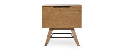 Drift Oak 1 Drawer Bedside Table