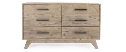 Amazon Acacia Wooden 6 Drawer Chest