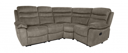 Taylor Grey Fabric Small Corner Group - 4 Piece Modular Sofa