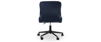 Jasper Blue Velvet Office Chair