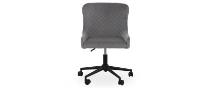 Jasper Grey Velvet Office Chair