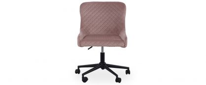 Jasper Pink Velvet Office Chair