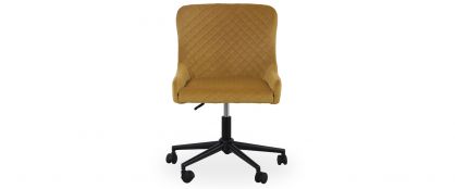 Jasper Gold Velvet Office Chair