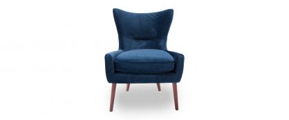 Godwin Navy Velvet Accent Chair