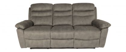 Taylor Grey Fabric 3 Seater Reclining Sofa